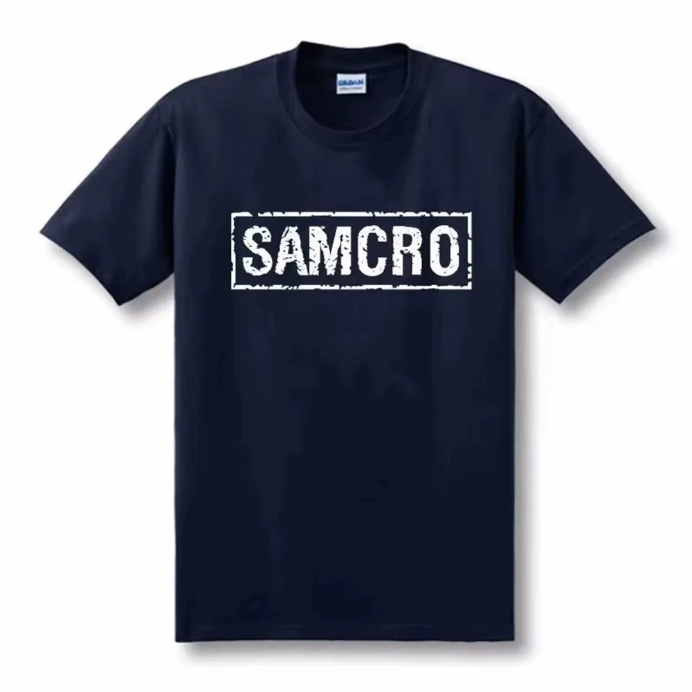 Sons of Anarchy SAMCRO Print T-Shirt Men Women Trend Hip Hop Rock Oversized Short Sleeve Tee Cotton T Shirts Clothes Tops 65051