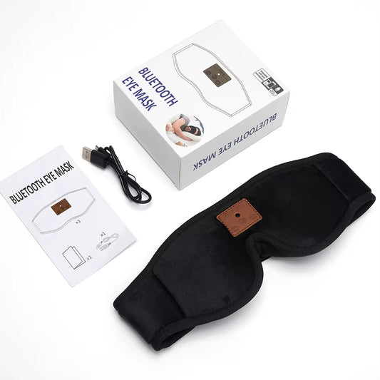 Sleep Headphones 3D Sleeping Mask Earphones Bluetooth Wireless Music Eye Mask Blindfold Sleep Aid Eye Shade Block Light Eyepatch