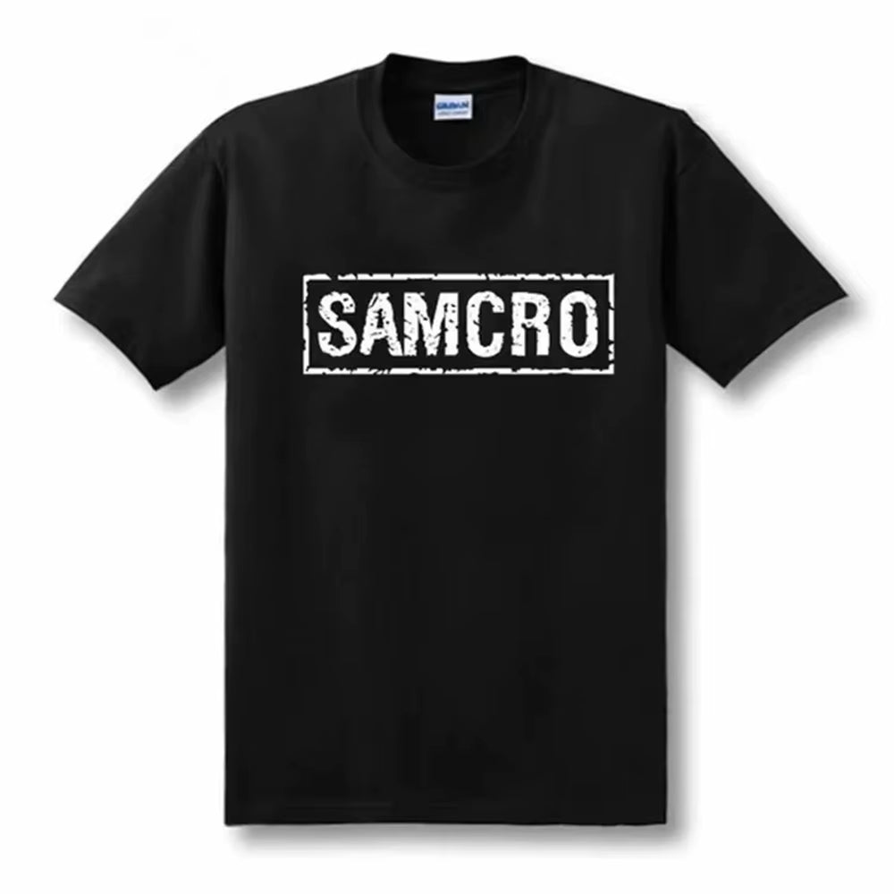 Sons of Anarchy SAMCRO Print T-Shirt Men Women Trend Hip Hop Rock Oversized Short Sleeve Tee Cotton T Shirts Clothes Tops 65051