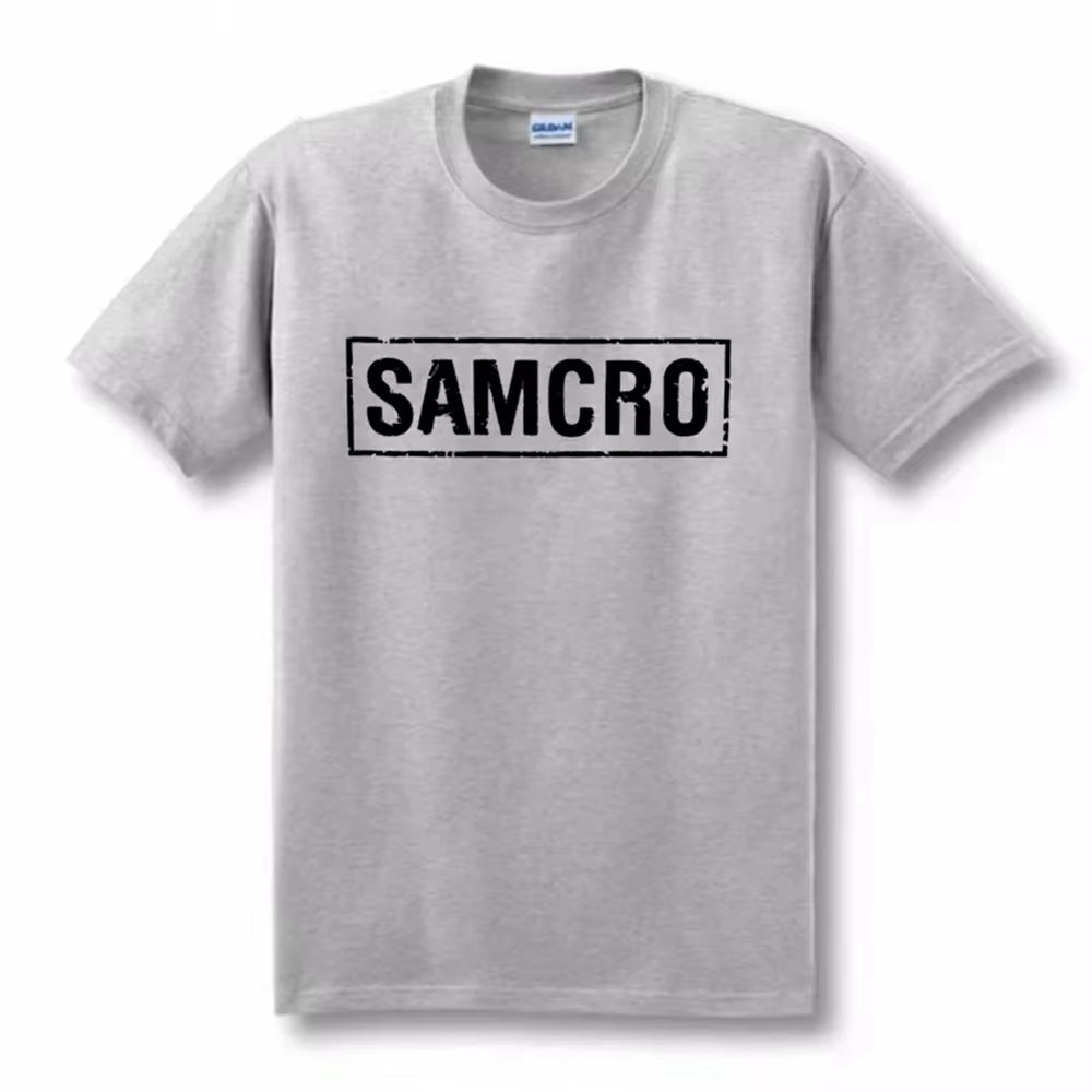 Sons of Anarchy SAMCRO Print T-Shirt Men Women Trend Hip Hop Rock Oversized Short Sleeve Tee Cotton T Shirts Clothes Tops 65051