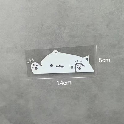 Cute Cat Car Stickers Covering Scratches Car Decoration Window Stickers Laser Car Window Sticker Wall Decor Truck Vehicle
