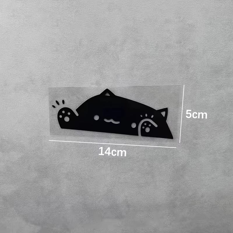 Cute Cat Car Stickers Covering Scratches Car Decoration Window Stickers Laser Car Window Sticker Wall Decor Truck Vehicle