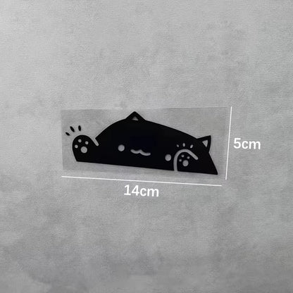 Cute Cat Car Stickers Covering Scratches Car Decoration Window Stickers Laser Car Window Sticker Wall Decor Truck Vehicle