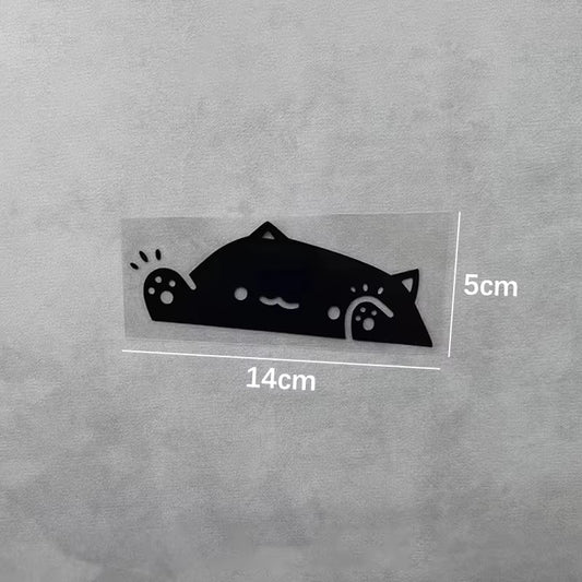 Cute Cat Car Stickers Covering Scratches Car Decoration Window Stickers Laser Car Window Sticker Wall Decor Truck Vehicle