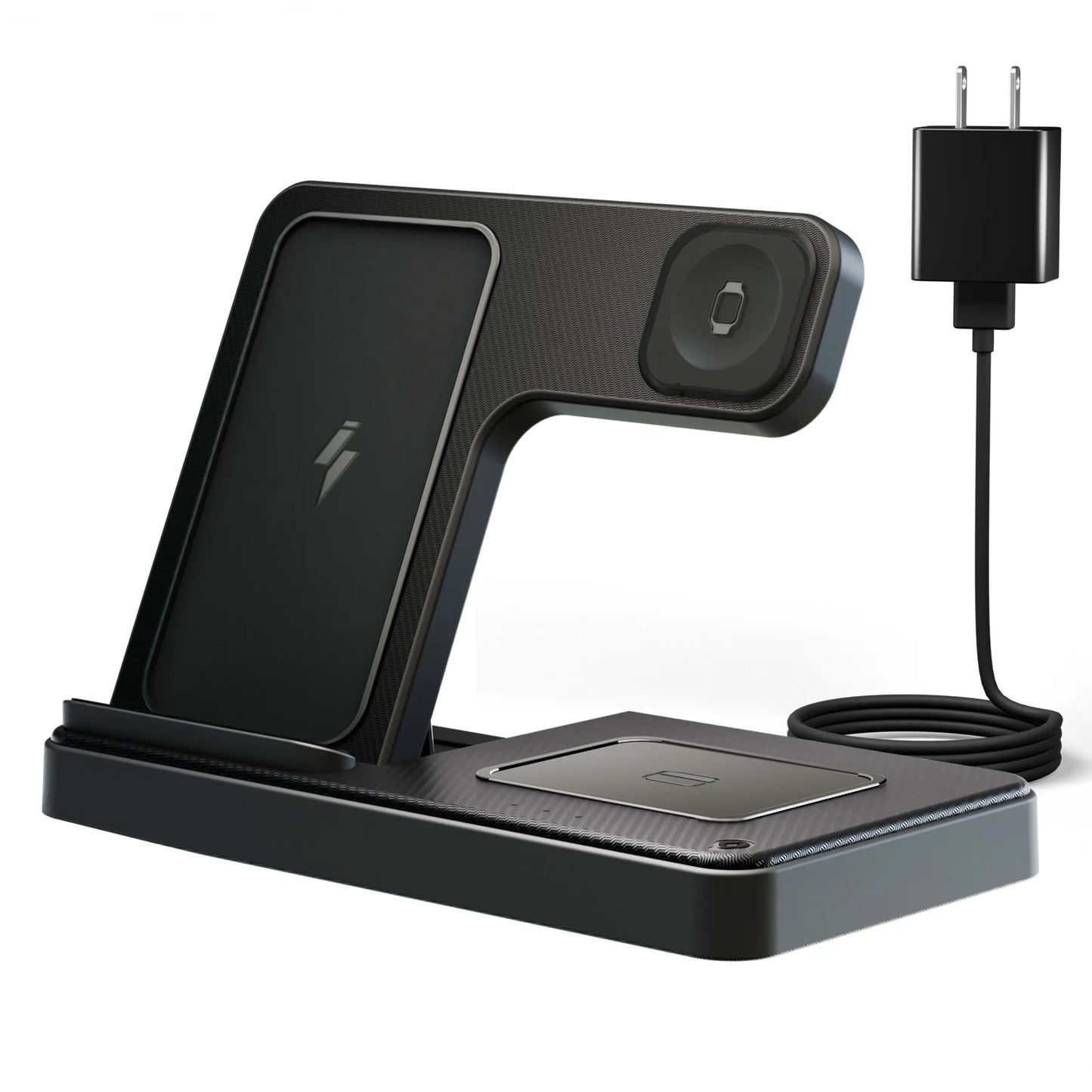 Wireless Charger, Magnetic Charging Stand Compatible with Iphone 16 15 14 13 12 11 Pro Max plus XS XR X 8, Charger for Apple Watch 9 8 7 6 5 4 3 2 SE, for Airpods 3 2 Pro, 3 in 1 Charging Station