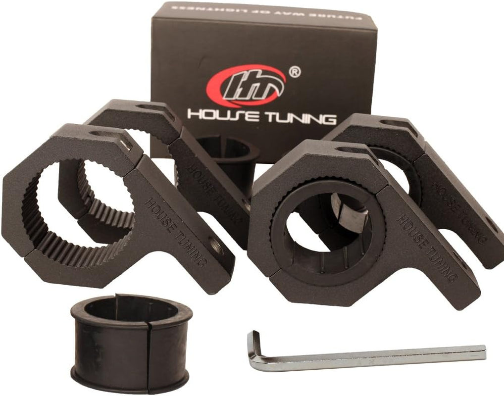 Roll Bar Clamps 1.75 Inch-Pack 4 Tube Clamp Bracket 1 3/4 Inch Roll Bar Mounting Brackets for UTV Truck Light Mount (1.75"-Clamp Mount Kit)