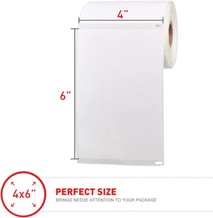 [2 Rolls, 440 Labels] 4”X 6” Postage Thermal Shipping Labels Compatible with Dymo 4XL 1744907 Labelwriter