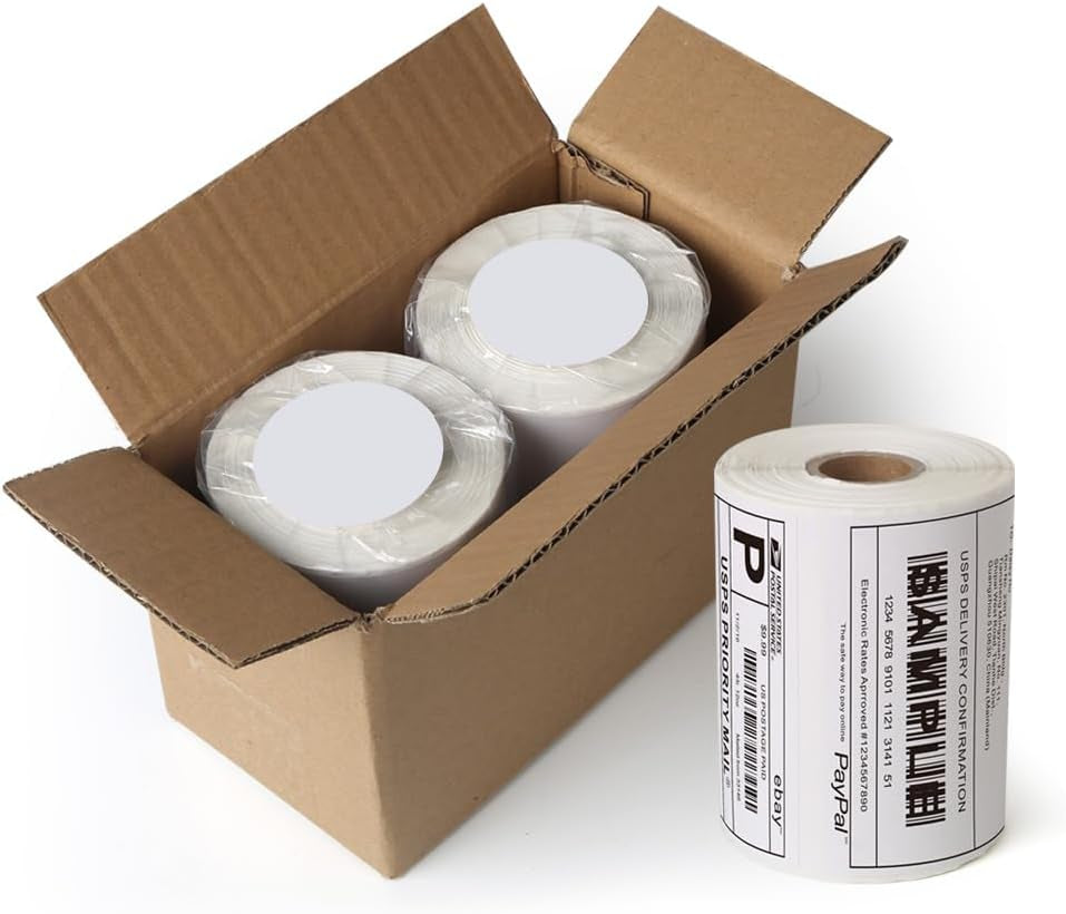 [2 Rolls, 440 Labels] 4”X 6” Postage Thermal Shipping Labels Compatible with Dymo 4XL 1744907 Labelwriter