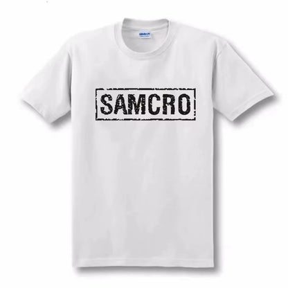 Sons of Anarchy SAMCRO Print T-Shirt Men Women Trend Hip Hop Rock Oversized Short Sleeve Tee Cotton T Shirts Clothes Tops 65051