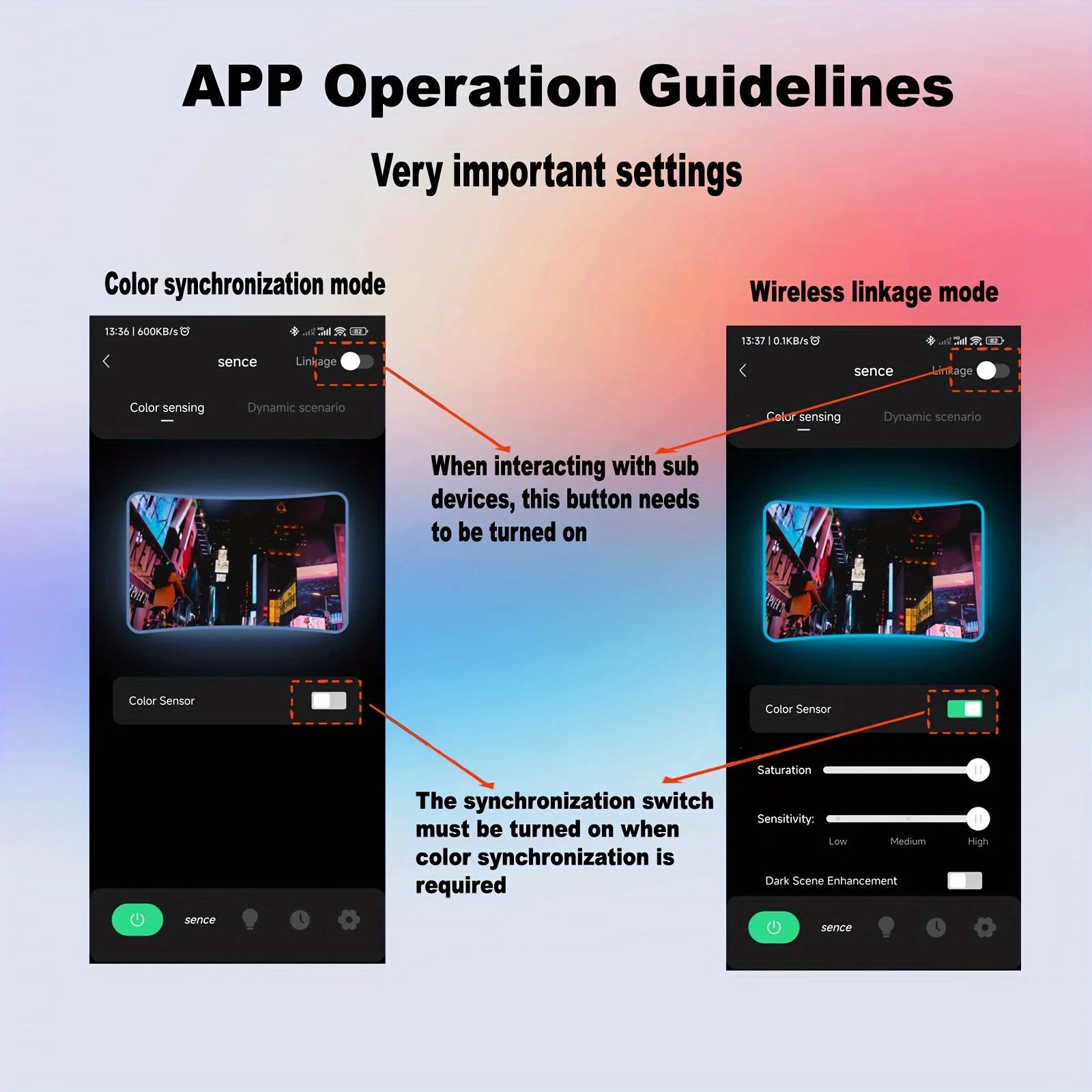 RGBIC TV Backlight Strip with AR Color Gamut Sensor App Control Can Capture Part of the Color on the Screen 16.4FT/65-85 TV