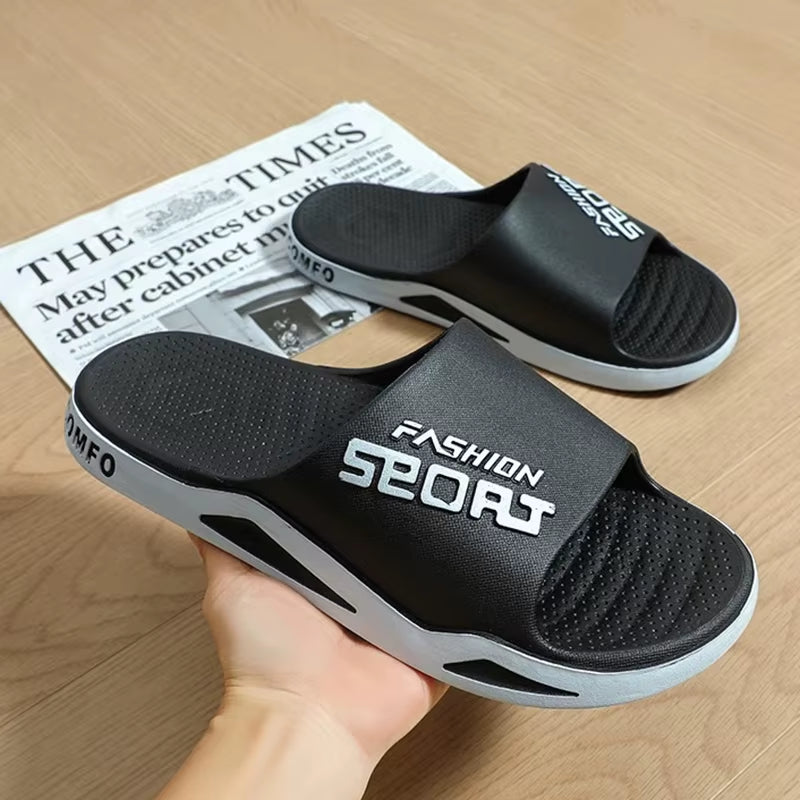 Slippers for Men Worn Externally Summer Trendy Flip Flops Bathroom Non-Skid Indoor and Home Sandals for Men Women Couple Shoes