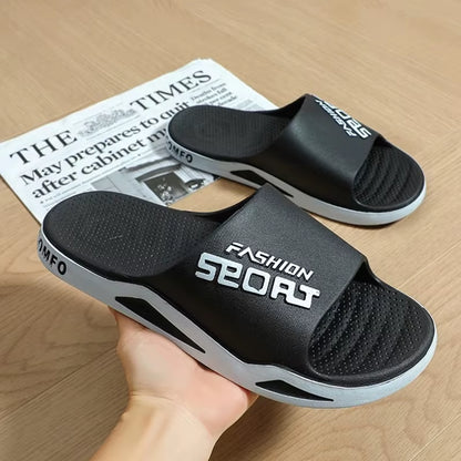 Slippers for Men Worn Externally Summer Trendy Flip Flops Bathroom Non-Skid Indoor and Home Sandals for Men Women Couple Shoes
