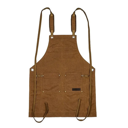 Apron Thick Canvas Maintenance Worker Apron Woodworker Electrician Garden Workwear Apron